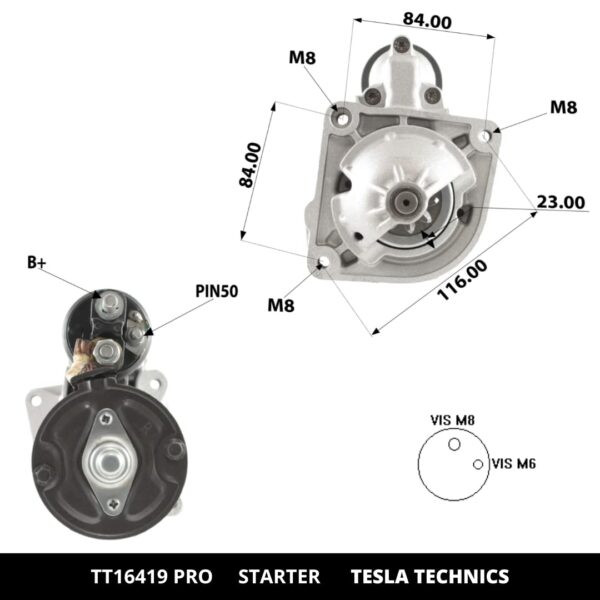 515UB5G6smL._SL1080_.jpg TT16419 PRO, Motor de arranque, 12V, 2.5KW