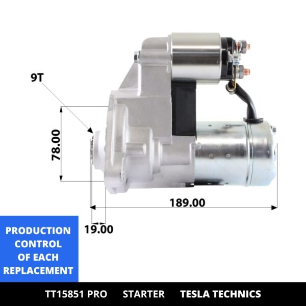 TT15851 PRO, Motor de arranque, 12V, 1.4KW