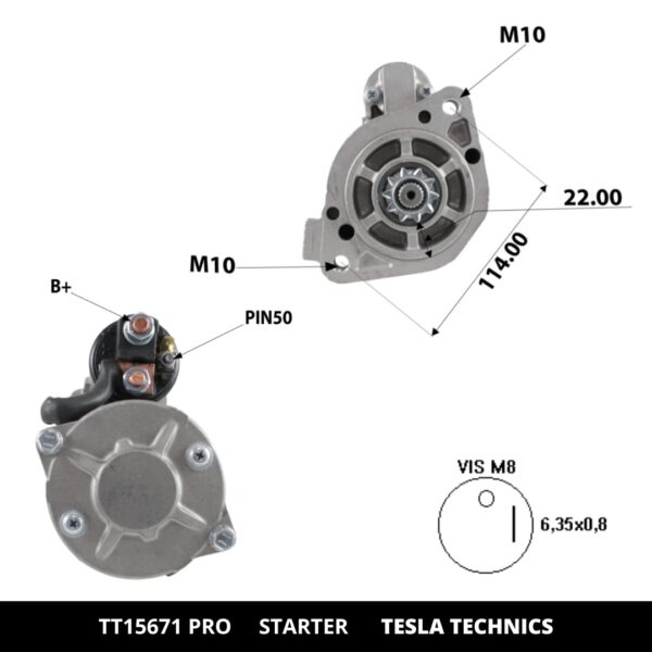 51dG-Ru7YL._SL1080_.jpg TT15671 PRO, Motor de arranque, 12V, 2.2KW