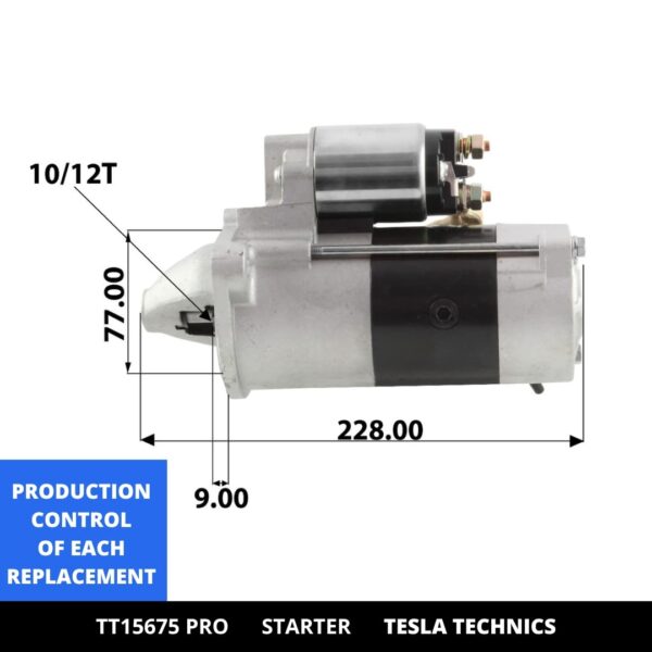 TT15675 PRO, Motor de arranque, 12V, 2.2KW
