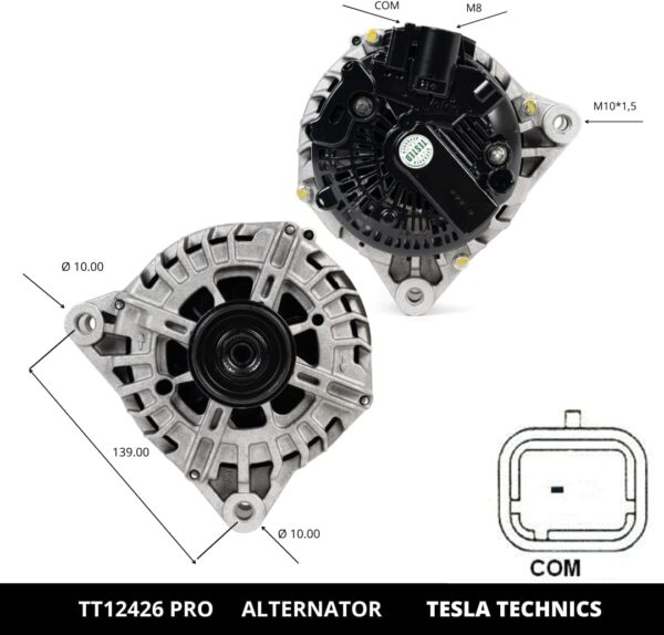 TT12426 PRO, Alternador, 12V, 150A