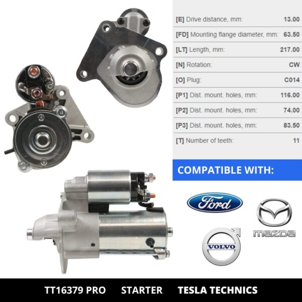 TT16379 PRO, Motor de arranque, 12V, 1.2KW