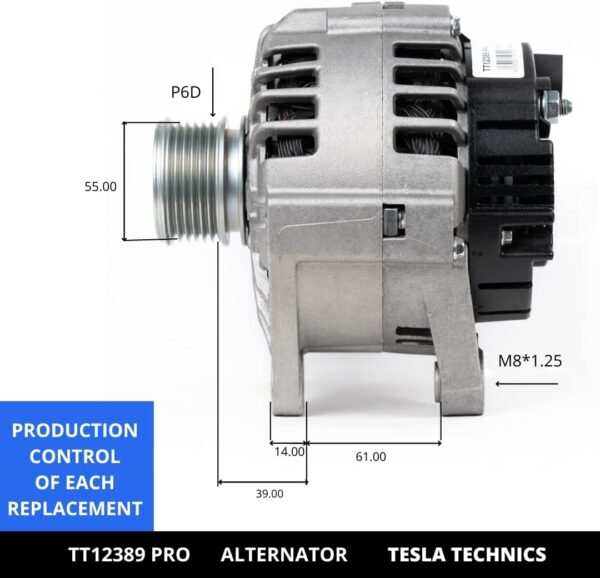 TT12389 PRO, Alternador, 12V, 125A