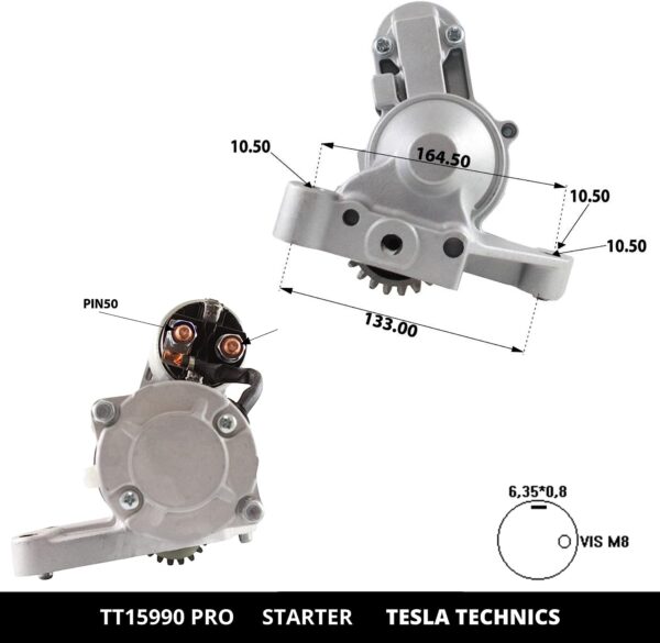 TT15990 PRO, Motor de arranque, 12V, 2KW