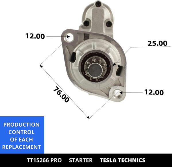 TT15266 PRO, Motor de arranque, 12V, 2KW