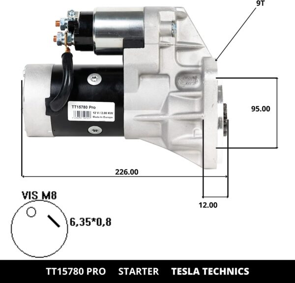 711n1jqzL5L._AC_SL1500_.jpg TT15780 PRO, Motor de arranque, 12V, 2KW