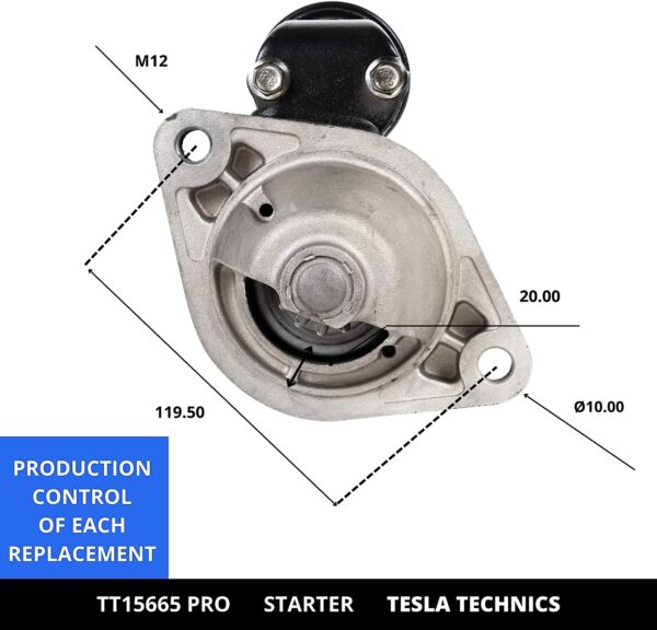 TT15665 PRO, Motor de arranque, 12V, 1.4KW