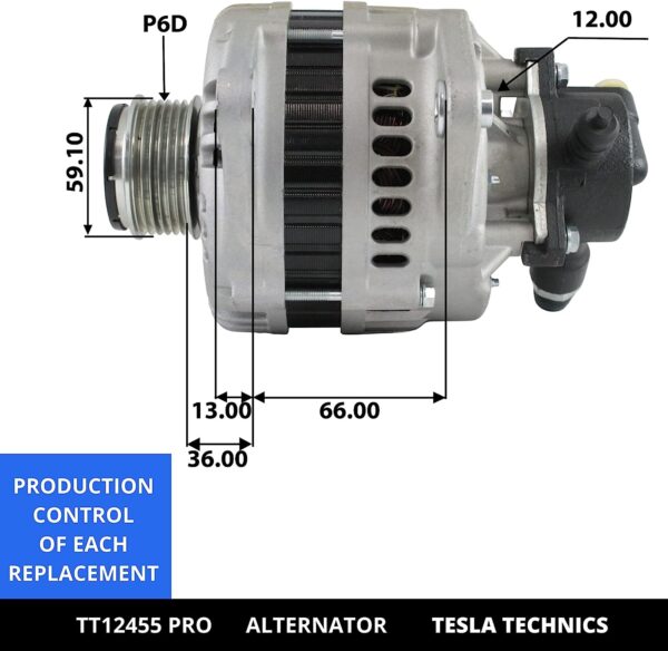 TT12455 PRO, Alternador, 12V, 100A