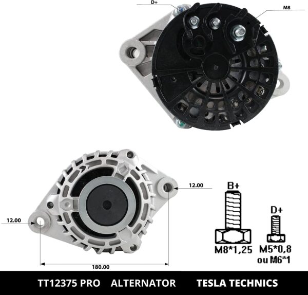 TT12375 PRO, Alternador, 12V, 120A