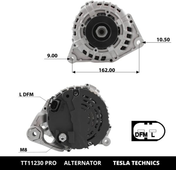 TT11230 PRO, Alternador, 12V, 120A