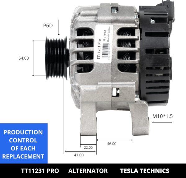 TT11231 PRO, Alternador, 12V, 90A