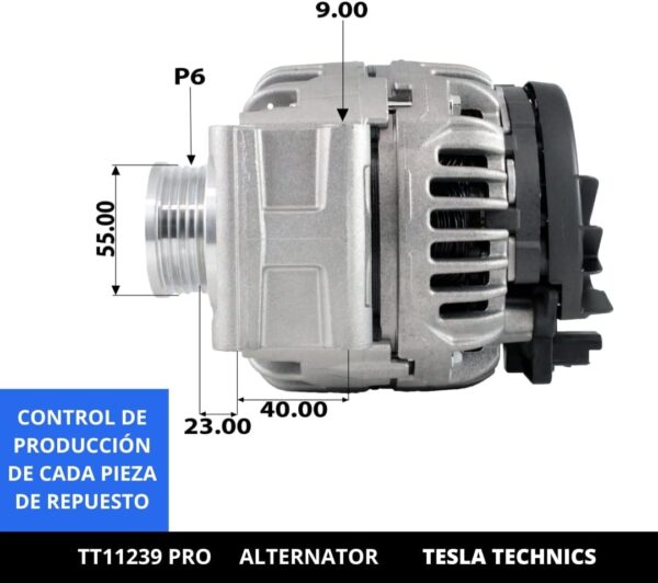 TT11239 PRO, Alternador, 12V, 98A