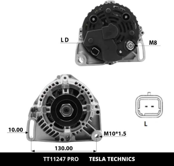 TT11247 PRO, Alternador, 12V, 75A