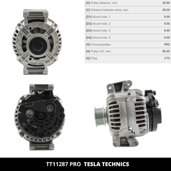 TT11287 PRO, Alternador, 12V, 140A