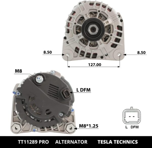 TT11289 PRO, Alternador, 12V, 125A
