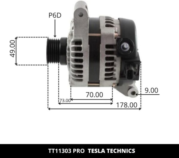 TT11303 PRO, Alternador, 12V, 120A