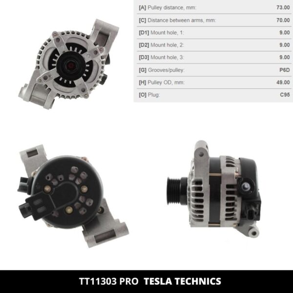 TT11303 PRO, Alternador, 12V, 120A