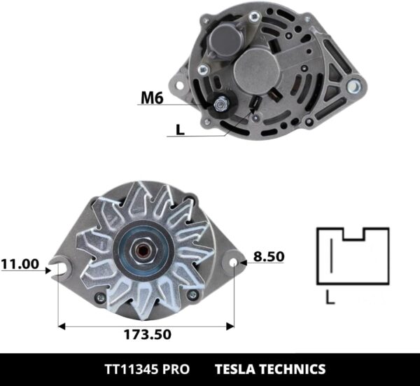 TT1134520PRO_3.jpg TT11345 PRO, Alternador, 12V, 50A