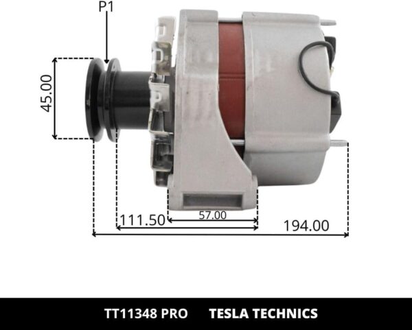 TT11348 PRO, Alternador, 12V, 65A