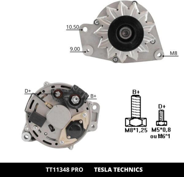 TT11348 PRO, Alternador, 12V, 65A