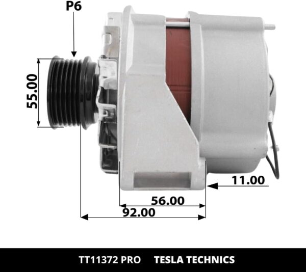 TT11372 PRO, Alternador, 12V, 70A