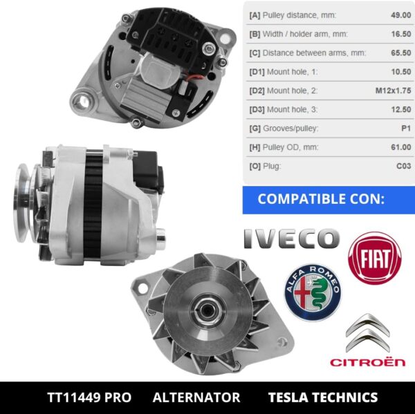 TT1144920PRO_4.jpg TT11449 PRO, Alternador, 12V, 55A