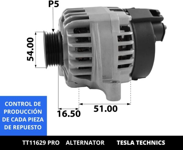 TT1162920PRO_2.jpg TT11629 PRO, Alternador, 12V, 75A