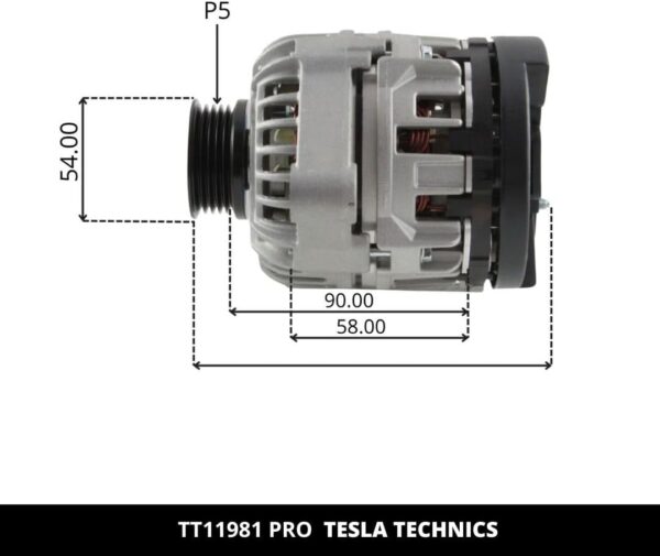 TT11981 PRO, Alternador, 12V, 85A