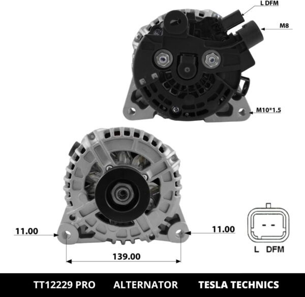 TT12229 PRO, Alternador, 12V, 150A