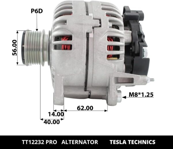 TT12232 PRO, Alternador, 12V, 180A