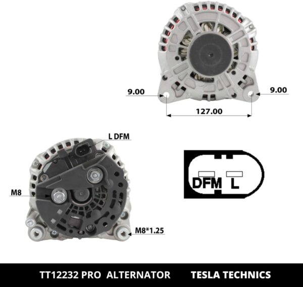 TT12232 PRO, Alternador, 12V, 180A