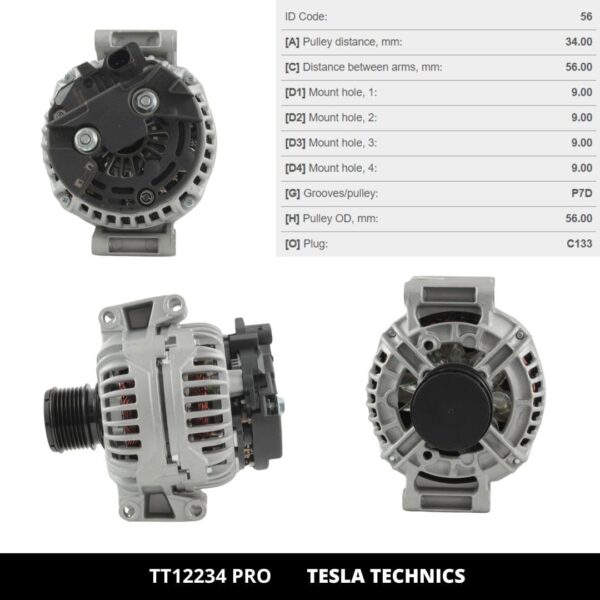 TT12234 PRO, Alternador, 12V, 120A