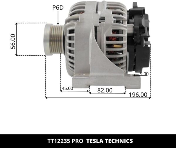TT12235 PRO, Alternador, 12V, 140A
