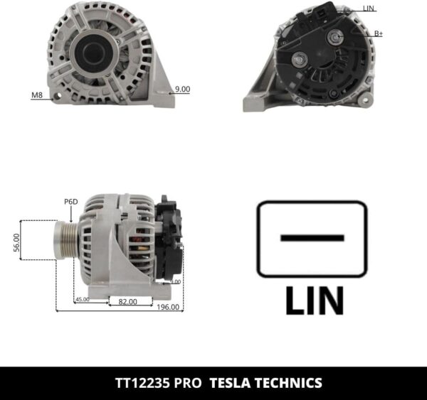 TT12235 PRO, Alternador, 12V, 140A