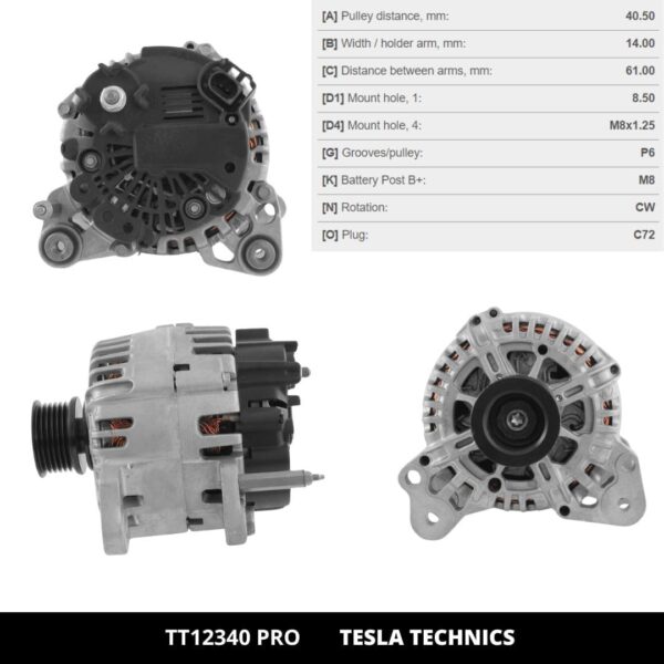 TT1234020PRO_4.jpg TT12340 PRO, Alternador, 12V, 110A
