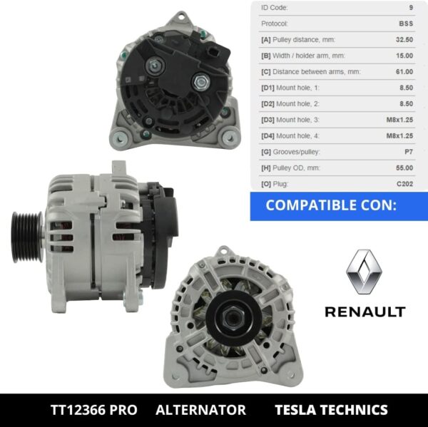 TT1236620PRO_4.jpg TT12366 PRO, Alternador, 12V, 90A