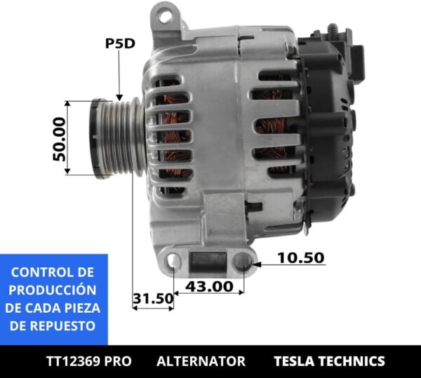 TT1236920PRO_2.jpg TT12369 PRO, Alternador, 12V, 150A