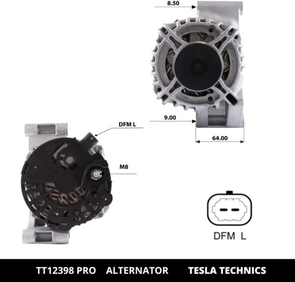 TT12398 PRO, Alternador, 12V, 100A
