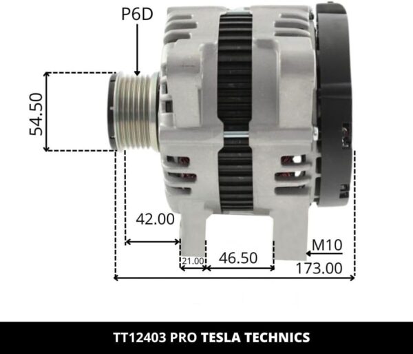 TT12403 PRO, Alternador, 12V, 150A