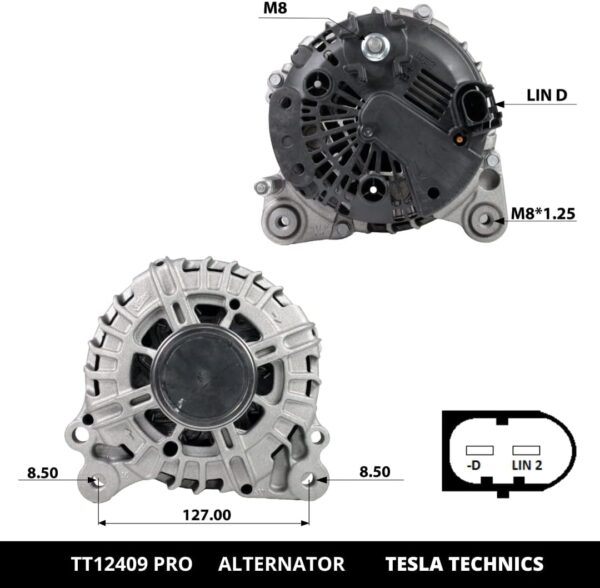 TT12409 PRO, Alternador, 12V, 140A