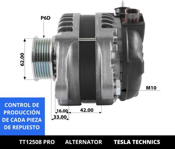 TT12508 PRO, Alternador, 12V, 100A