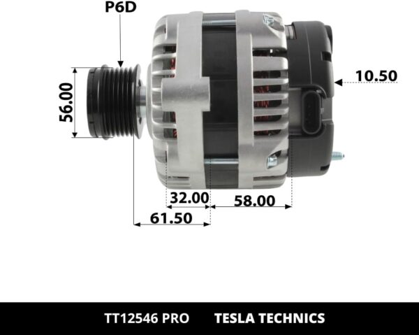 TT12546 PRO, Alternador, 12V, 120A