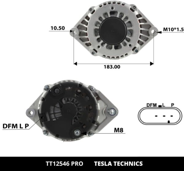 TT12546 PRO, Alternador, 12V, 120A