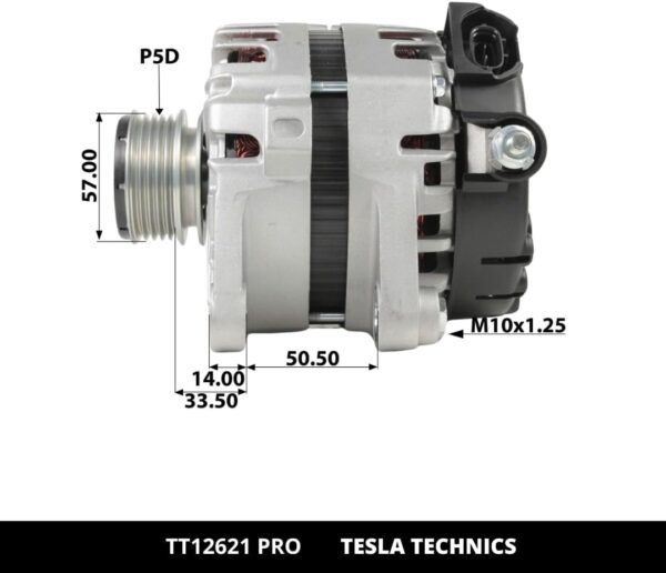 TT12621 PRO, Alternador, 12V, 130A