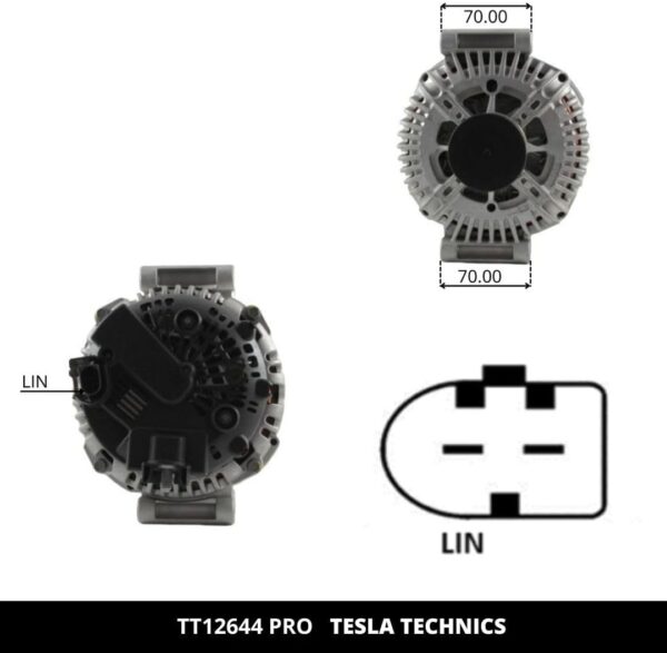 TT12644 PRO, Alternador, 12V, 180A