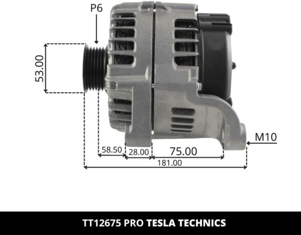 TT12675 PRO, Alternador, 12V, 180A