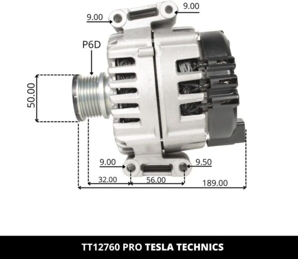 TT12760 PRO, Alternador, 12V, 180A