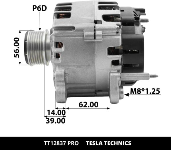 TT12837 PRO, Alternador, 12V, 140A