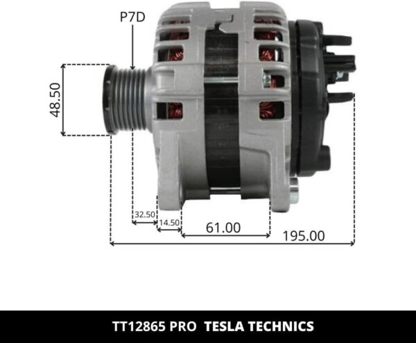 TT12865 PRO, Alternador, 12V, 150A