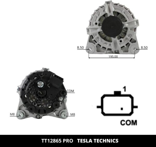TT12865 PRO, Alternador, 12V, 150A
